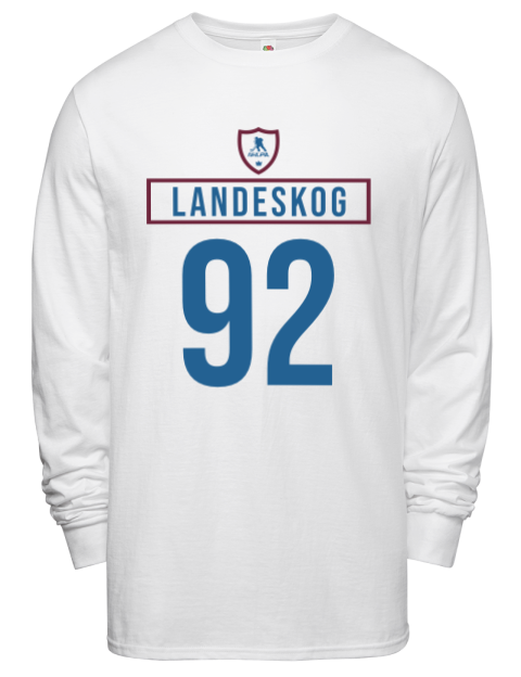 Home Jersey Gabriel Landeskog Men's Long-Sleeve T-Shirt | Swagsta
