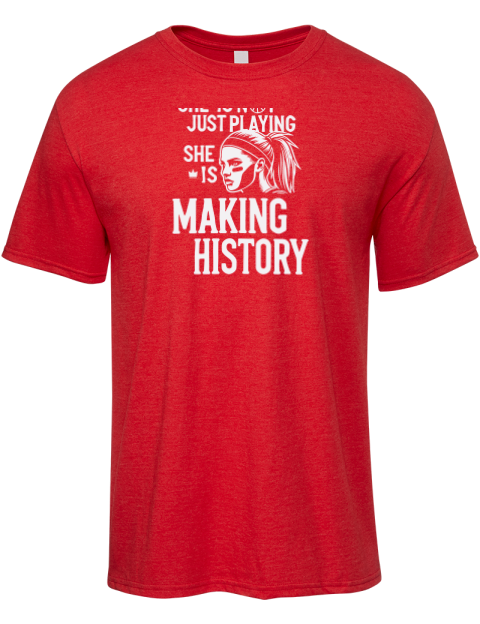 Making History She Got Game Premium Ring-Spun Cotton Unisex T-Shirt | Swagsta