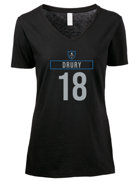 Away Jersey Jack Drury Premium Ladies V-Neck T-Shirt | Swagsta