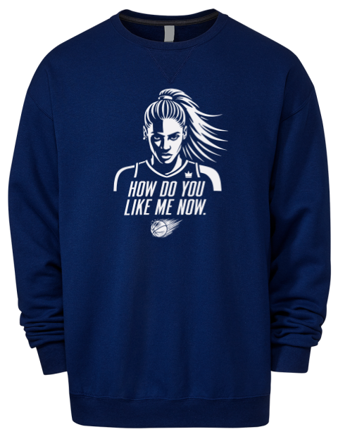 How Do You Like Me Now She Got Game Premium Unisex Crewneck Sweatshirt | Swagsta