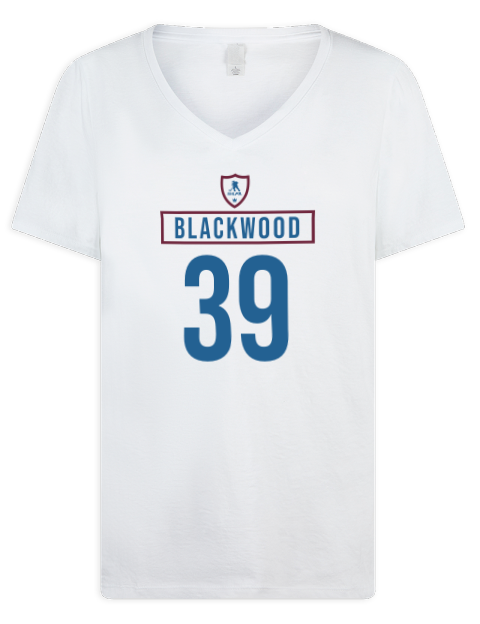 Home Jersey Mackenzie Blackwood Premium Ladies V-Neck T-Shirt | Swagsta