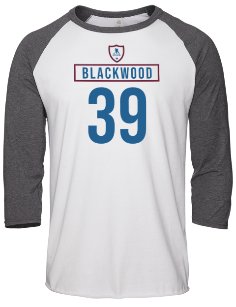 Home Jersey Mackenzie Blackwood Unisex Premium Three-Quarter Raglan T-Shirt | Swagsta