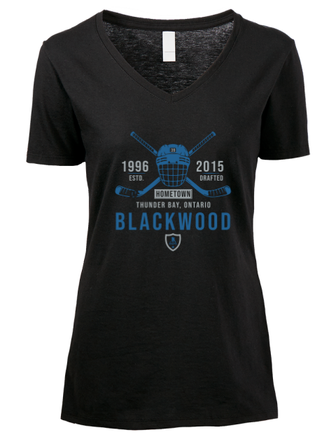 Classic Heritage Mackenzie Blackwood Premium Ladies V-Neck T-Shirt | Swagsta