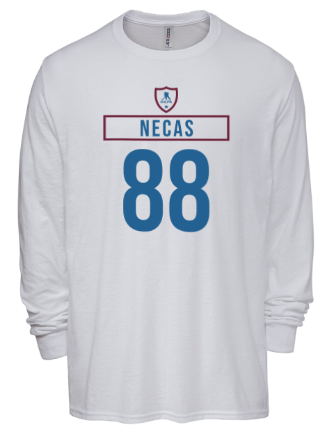 Home Jersey Martin Necas Men's Premium Blend Long Sleeve-T-Shirt | Swagsta