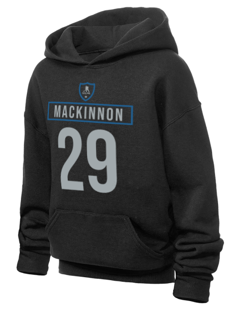 Away Jersey Nathan Mackinnon Youth Hooded Sweatshirt | Swagsta