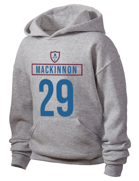 Home Jersey Nathan Mackinnon Youth Hooded Sweatshirt | Swagsta