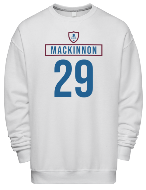 Home Jersey Nathan Mackinnon Premium Unisex Crewneck Sweatshirt | Swagsta
