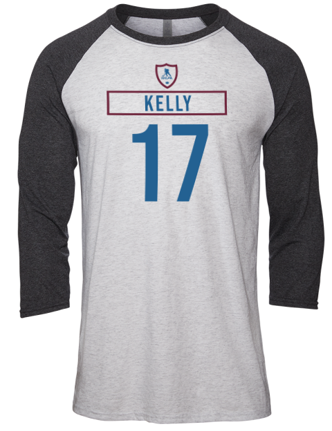 Home Jersey Parker Kelly Unisex Premium Three-Quarter Raglan T-Shirt | Swagsta