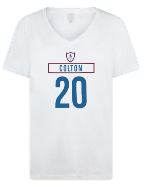 Home Jersey Ross Colton Premium Ladies V-Neck T-Shirt | Swagsta