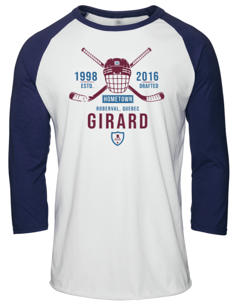 Classic Heritage Samuel Girard Unisex Premium Three-Quarter Raglan T-Shirt | Swagsta