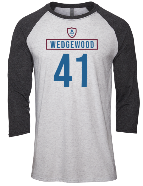 Home Jersey Scott Wedgewood Unisex Premium Three-Quarter Raglan T-Shirt | Swagsta
