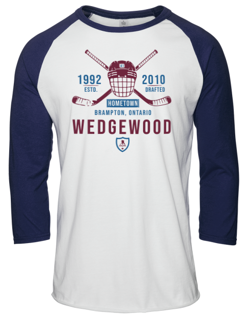 Classic Heritage Scott Wedgewood Unisex Premium Three-Quarter Raglan T-Shirt | Swagsta