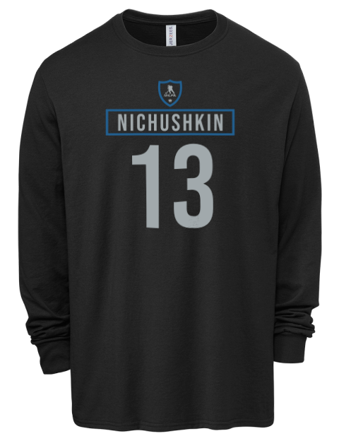 Away Jersey Valeri Nichushkin Men's Premium Blend Long Sleeve-T-Shirt | Swagsta
