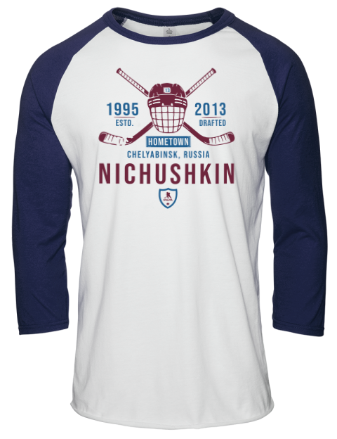 Classic Heritage Valeri Nichushkin Unisex Premium Three-Quarter Raglan T-Shirt | Swagsta