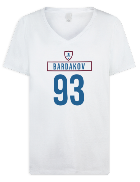 Home Jersey Zakhar Bardakov Premium Ladies V-Neck T-Shirt | Swagsta