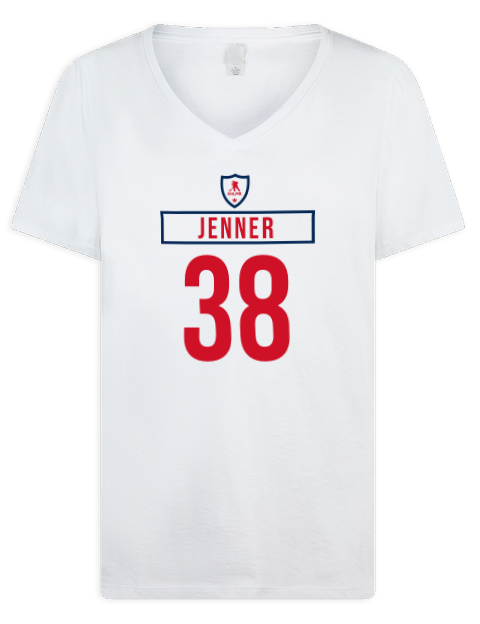 Home Jersey Boone Jenner Premium Ladies V-Neck T-Shirt | Swagsta