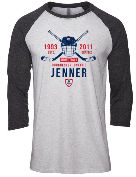 Classic Heritage Boone Jenner Unisex Premium Three-Quarter Raglan T-Shirt | Swagsta