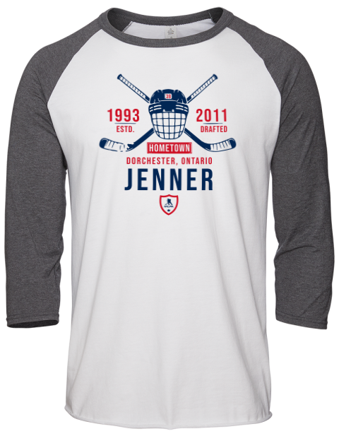 Classic Heritage Boone Jenner Unisex Premium Three-Quarter Raglan T-Shirt | Swagsta