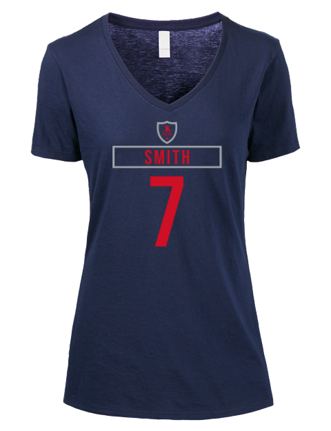 Away Jersey Brendan Smith Premium Ladies V-Neck T-Shirt | Swagsta