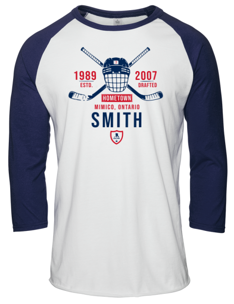 Classic Heritage Brendan Smith Unisex Premium Three-Quarter Raglan T-Shirt | Swagsta