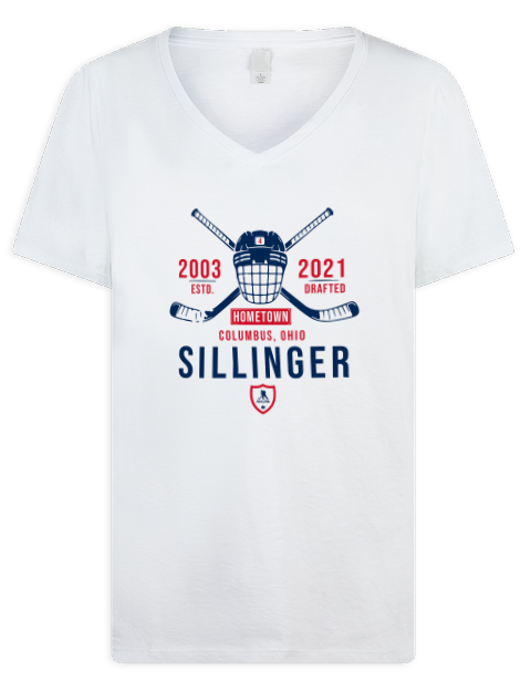 Classic Heritage Cole Sillinger Premium Ladies V-Neck T-Shirt | Swagsta