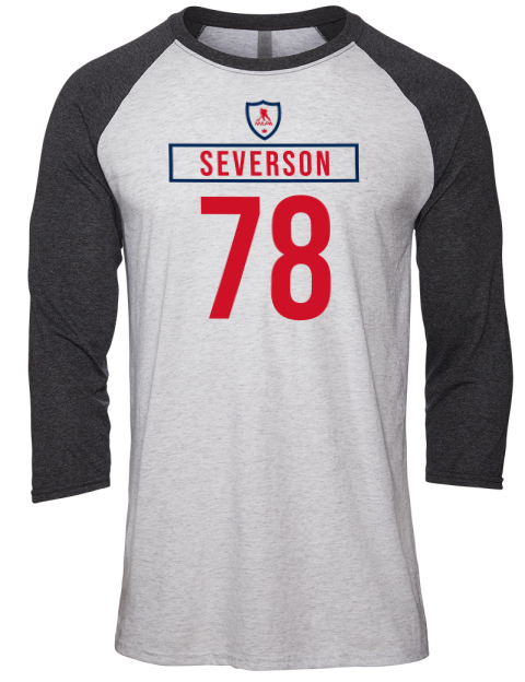Home Jersey Damon Severson Unisex Premium Three-Quarter Raglan T-Shirt | Swagsta