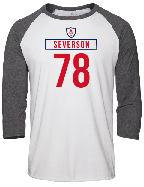 Home Jersey Damon Severson Unisex Premium Three-Quarter Raglan T-Shirt | Swagsta