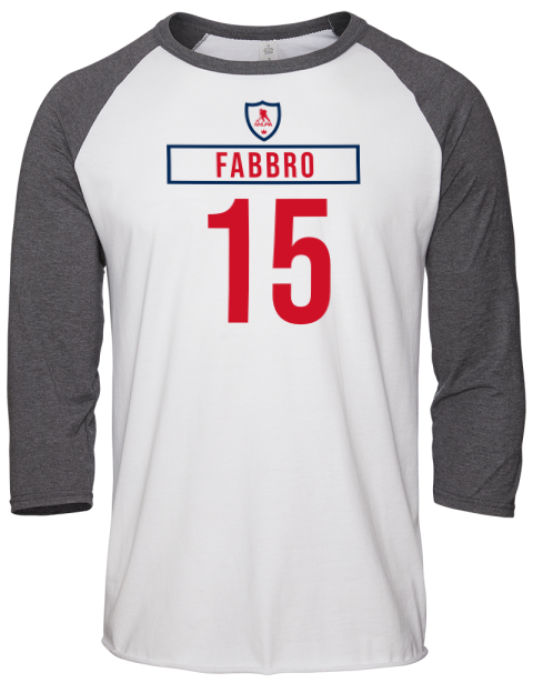 Home Jersey Dante Fabbro Unisex Premium Three-Quarter Raglan T-Shirt | Swagsta