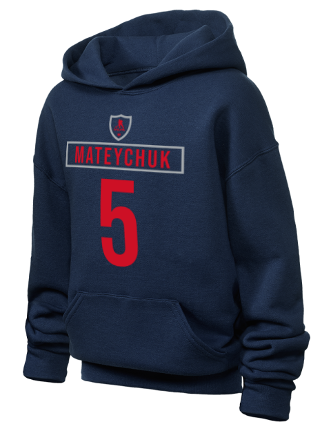 Away Jersey Denton Mateychuk Youth Hooded Sweatshirt | Swagsta