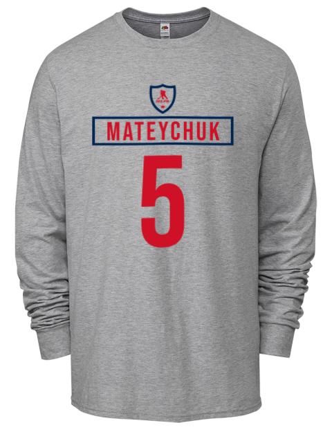 Home Jersey Denton Mateychuk Men's Long-Sleeve T-Shirt | Swagsta