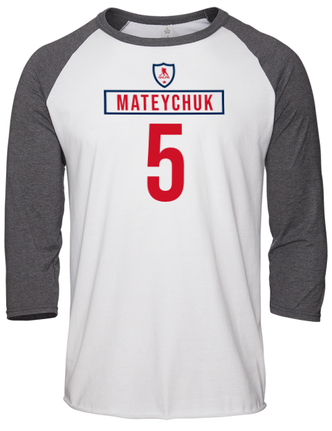 Home Jersey Denton Mateychuk Unisex Premium Three-Quarter Raglan T-Shirt | Swagsta