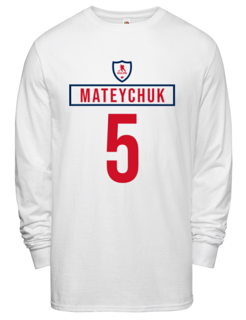 Home Jersey Denton Mateychuk Men's Long-Sleeve T-Shirt | Swagsta