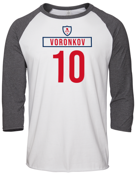 Home Jersey Dmitri Voronkov Unisex Premium Three-Quarter Raglan T-Shirt | Swagsta