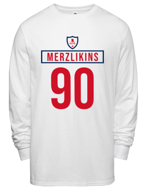 Home Jersey Elvis Merzlikins Men's Long-Sleeve T-Shirt | Swagsta