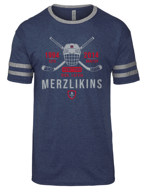 Heritage Elvis Merzlikins Men's Tri-Blend T-Shirt | Swagsta