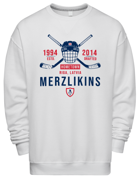 Classic Heritage Elvis Merzlikins Premium Unisex Crewneck Sweatshirt | Swagsta
