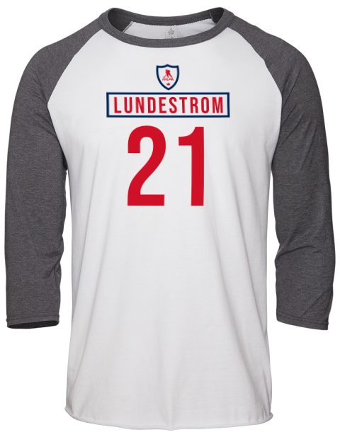 Home Jersey Isac Lundestrom Unisex Premium Three-Quarter Raglan T-Shirt | Swagsta
