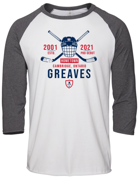 Classic Heritage Jet Greaves Unisex Premium Three-Quarter Raglan T-Shirt | Swagsta