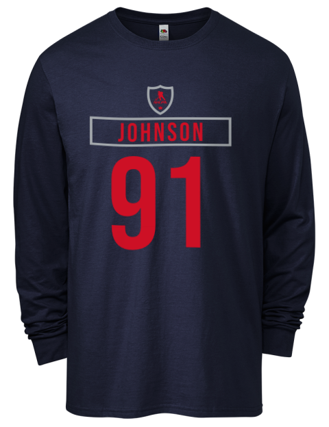 Away Jersey Kent Johnson Men's Long-Sleeve T-Shirt | Swagsta