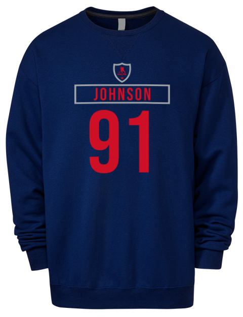 Away Jersey Kent Johnson Premium Unisex Crewneck Sweatshirt | Swagsta