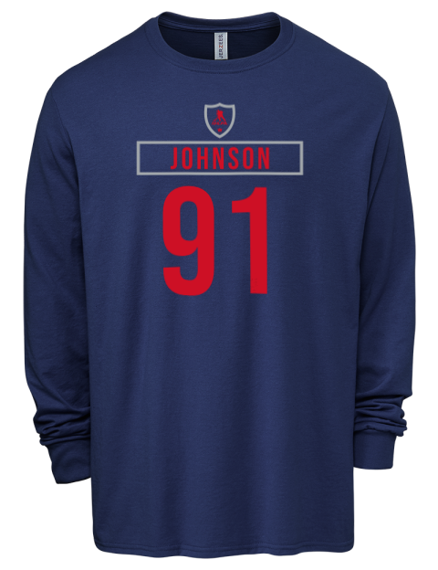 Away Jersey Kent Johnson Men's Premium Blend Long Sleeve-T-Shirt | Swagsta