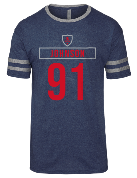 Away Jersey Kent Johnson Men's Tri-Blend T-Shirt | Swagsta