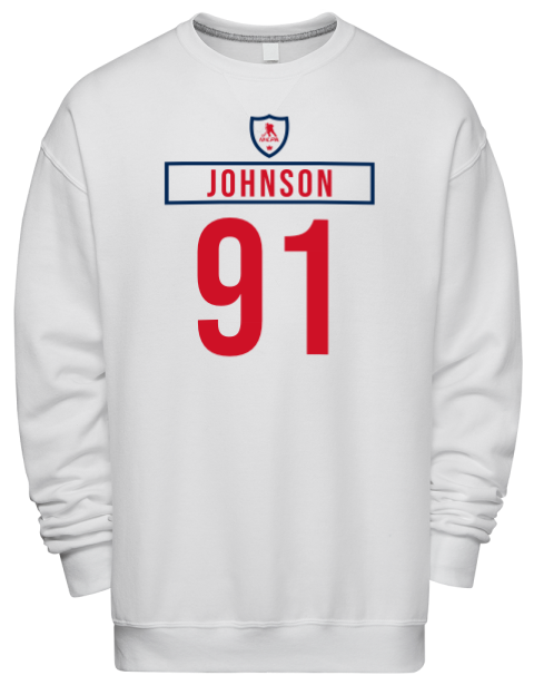 Home Jersey Kent Johnson Premium Unisex Crewneck Sweatshirt | Swagsta