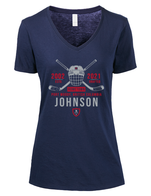 Heritage Kent Johnson Premium Ladies V-Neck T-Shirt | Swagsta