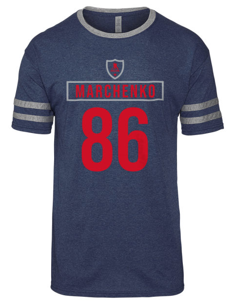 Away Jersey Kirill Marchenko Men's Tri-Blend T-Shirt | Swagsta