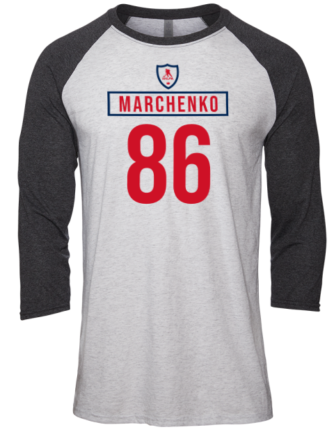 Home Jersey Kirill Marchenko Unisex Premium Three-Quarter Raglan T-Shirt | Swagsta
