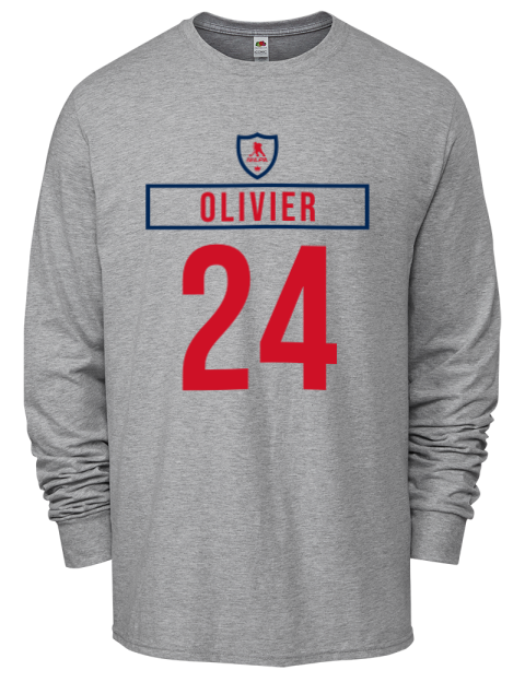 Home Jersey Mathieu Olivier Men's Long-Sleeve T-Shirt | Swagsta