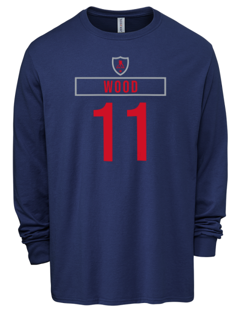 Away Jersey Miles Wood Men's Premium Blend Long Sleeve-T-Shirt | Swagsta