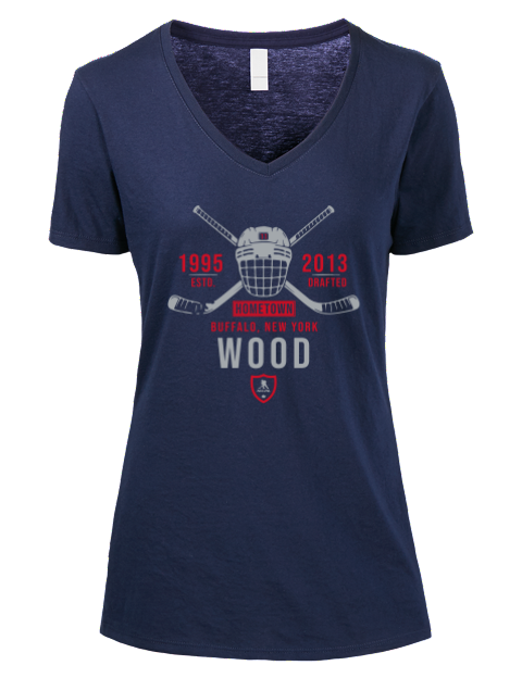 Heritage Miles Wood Premium Ladies V-Neck T-Shirt | Swagsta