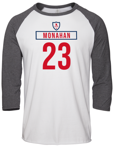 Home Jersey Sean Monahan Unisex Premium Three-Quarter Raglan T-Shirt | Swagsta